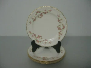 Pope Gosser Florence China Bread Plates Made USA Gold Trim Set of 4 - Picture 1 of 6