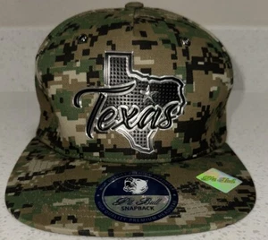 State of Texas Mütze Camouflage Druckknopflasche verstellbar Einheitsgröße neu mit Etikett - Bild 1 von 11
