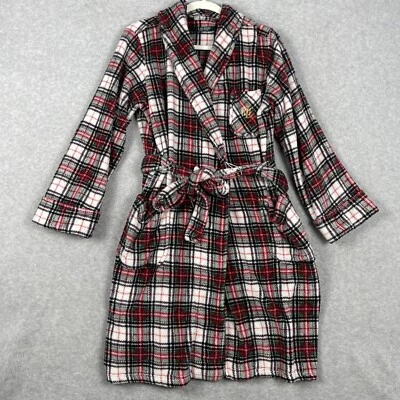Lauren Ralph Lauren Tartan Plaid Plush Robe Womens M Logo Classic Old Money - Image 1 of 4