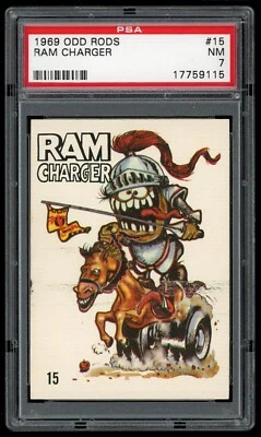 1969 Donruss Odd Rods Sticker #15 Ram Charger PSA 7 - Image 1 of 2