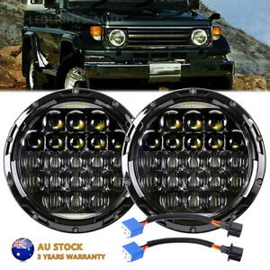 2x 7" LED Headlights w/DRL for Toyota Landcruiser HZJ75 60 70 73 75 78 79 Series