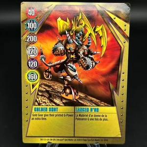 Tarjeta de puerta de metal Bakugan GOLDEN SHOT DORADA 2010 BA1153-GA-SM-GBL 9/48d impresa - Imagen 1 de 8