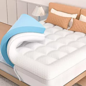 Alwyn Home 3 pulgadas Almohada Topper y Gel Enfriador Espuma con Memoria Colchón Topper King - Imagen 1 de 1