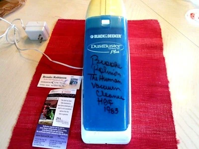 Brooks Robinson "Human Vacuum"Signed (Baseball) Black & Decker Mini Vac-JSA Auth - Image 1 of 4