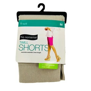 Boyfriend Cut Stretch No Show Women's Shorts No Nonsense - Soft Twill Medium Tan - Picture 1 of 4
