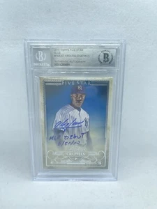 Aroldis Chapman 2016 Topps Five Star Beckett Auto 1/1 RARE MLB DEBUT INSC. - Picture 1 of 2
