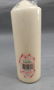 Candle-Lite 8" x 2,8" Säule Urlaub Vanille Kirche Dekor Hergestellt in den USA Vintage  - Bild 1 von 5