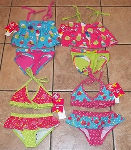 Baby Toddler GIRLS 2 piece bathing suit~18 24 months 2T 3T 4T~NWT swim tankini - Picture 1 of 11