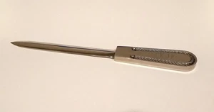Vintage Personalized Stainless Steel Letter Opener Stamped KJF 7-3/4" - Picture 1 of 6