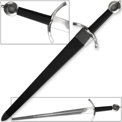 Eric the Red Viking Warrior Sword FULL TANG Blunted Edge w Hardwood Scabbard - Image 1 of 3