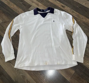 Polo Sport Ralph Lauren Polo Shirt Long Sleeve Embroidered Rugby size M *READ - Picture 1 of 13