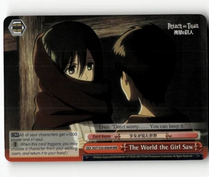 Weiss Schwarz - The World the Girl Saw (RRR) - Attack on Titan - Bild 1 von 1