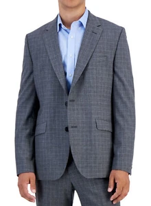 Hugo Boss Jeffery222X Regular Fit Wool Blend Check Suit Jacket 38 R NEW 50483514 - Picture 1 of 4