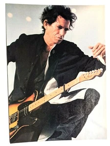 ROLLING STONES / KEITH RICHARDS LIVE / MAGAZINE FULL PAGE PINUP POSTER CLIPPING - Picture 1 of 1
