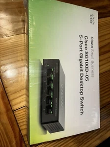 NEW Cisco (SG100D-05) 5-Ports External Ethernet Switch-New in Box - Photo 1/5