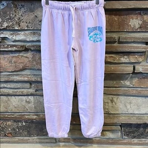 Vintage Havana Seagrove Beach Florida Purple Fleece Sweatpants - Picture 1 of 9