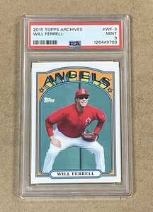 2015 TOPPS ARCHIVES #WF-3 WILL FERRELL PSA 9 MINT - Picture 1 of 2