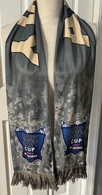 Ejército vs Marina Copa 2024 Juego de Fútbol Reversible Bufanda con Flecos Unisex Leidos Promo Foto 1 de 4