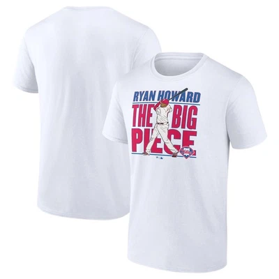 Men's Ryan Howard White Philadelphia Phillies Cooperstown Player T-Shirt - Image 1 of 3