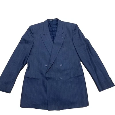 Casaco esportivo masculino MANI Giorgio Armani vintage 41R lã cinza escuro vermelho terno Itália - Imagem 1 de 4