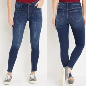 KanCan Skinny High Rise Front Seam Jeans Dark Wash Size 30 - Picture 1 of 5