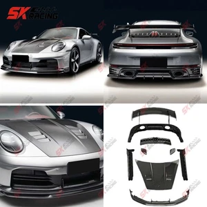 Front Rear Lip Spoiler Body Kits Fits Porsche 911 992.2 Carrera 2025+ Dry Carbon - Picture 1 of 55