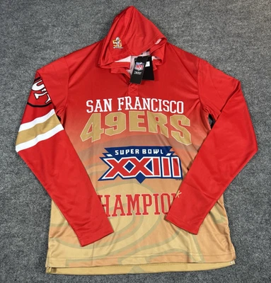 San Francisco 49ers Super Bowl XXIII Campeones Sudadera con Capucha Hombres M Equipo Ropa Nuevo con Etiquetas Foto 1 de 4