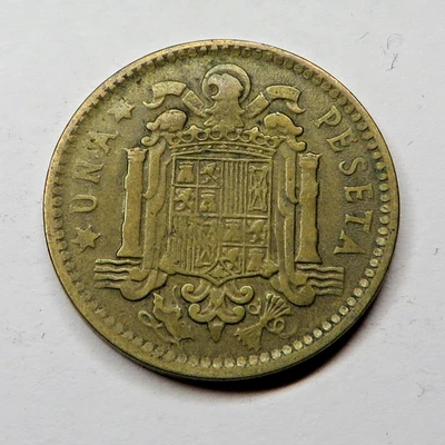 España Peseta 1953 Aluminio-Bronce KM#775 Foto 1 de 2