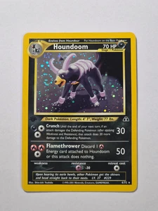1. Edition Houndoom 4/75 Neo Discovery Rare Holo Pokemon Karte WOTC - Excellent - Bild 1 von 6