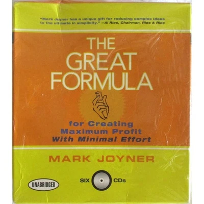Mark Joyner The Great Formula 6  Audio CD Set Business Marketing Sales Success - Image 1 of 2