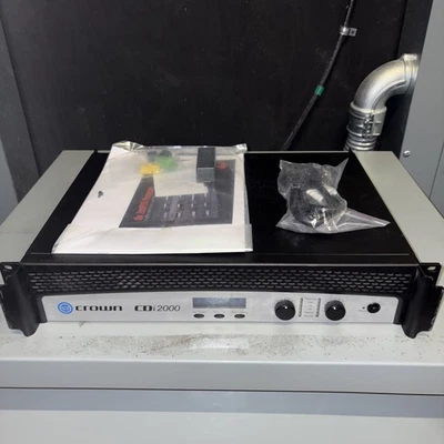 Crown CDI 2000 2 Channel  475W Per Channel 8Ω Stereo Power Amplifier - Untested - Image 1 of 4