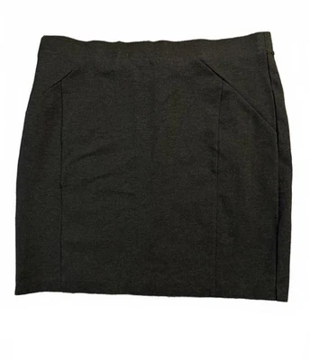 Falda Mario Serrani Italia Talla XL Extra Grande Gris Minimalista Rayón  Foto 1 de 4