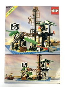 LEGO Pirates 6270 Forbidden Island 1989 - Instruction Manual ONLY