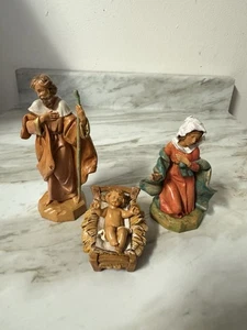 Vintage Fontanini Heirloom Nativity 1991 Holy Family Mary Joseph Jesus Italy - Picture 1 of 18