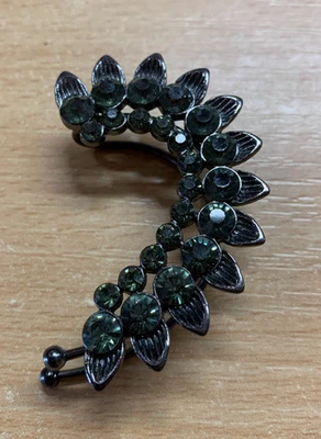 PENDIENTE OREJA COMPLETA VINTAGE PIEDRAS NEGRAS 15,74 GRAMOS 6cm-LARGO (P3) Foto 1 de 4