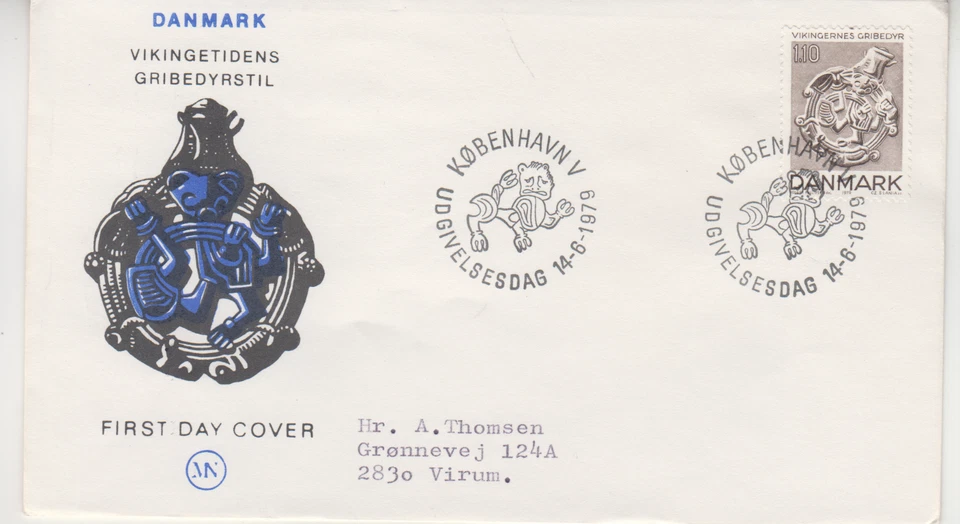 DENMARK : 1979   FDC/ COVER - SCOTT #  653  EUROPA - Image 1 of 1