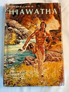 The Song of Hiawatha by HENRY WADSWORTH LONGFELLOW 1963 HCDJ - Picture 1 of 8
