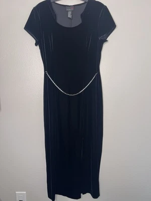 Maxi Vestido Vintage Scarlett Mujer Hada Grunge Terciopelo Cachicho Vamp 13/14 Foto 1 de 4