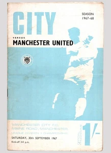 Manchester City v Manchester United 1967-1968 Division One 30/09/1967 - Picture 1 of 2