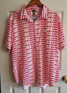 Men's Old Smoke Kentucky Derby 150 Button Up Shirt JK Collection S.Sleeve 2 XL - Picture 1 of 14