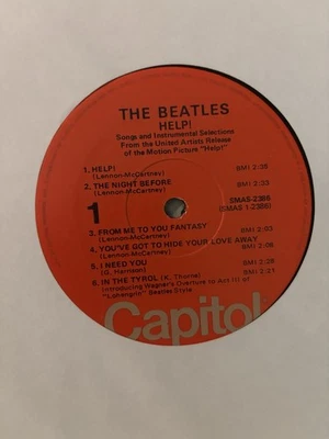 THE BEATLES Help! LP vinyl Capitol Records MAS 2386 Gatefold 1965 Exc -NM Vinyl - Image 1 of 4