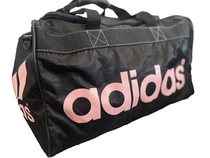 Adidas Negro y Rosa Bolsa de Viaje Gimnasio Bolsa Interior Bolsillo con Cremallera 19 x 11 x 11 Cremallera - Imagen 1 de 13