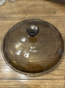 Pyrex 623-C Amber Round Replacement Lid Pyrex Fireside 1.5 Qt Casserole - Picture 1 of 1