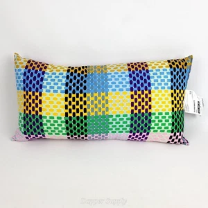 IKEA SANDMOTT Cushion Multicolor 12” x 23" 305.497.57 New - Picture 1 of 4