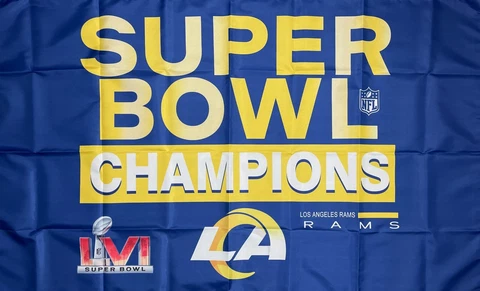Los Angeles Rams NFL Super Bowl Championship Flag 3x5 ft Sports Banner Man-Cave Cover