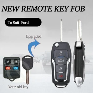 Llavero de repuesto actualizado abatible remoto de automóvil 315 MHz 4D63 chip para Ford Lincoln - Imagen 1 de 8