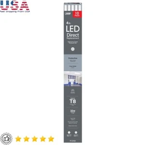 LED Light Bulbs 18W Equivalent Cool White 10 Pack Easy Plug Play Damp Rated New - Picture 1 of 7
