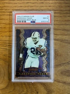 1994 Stadium Club Marshall Faulk Bowman's Best - Blue #BU1 PSA 8 Rookie RC - Bild 1 von 2