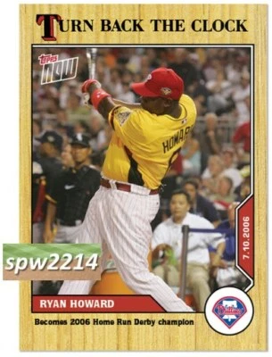 2020 Topps Now Turn Back the Clock Ryan Howard #102 - Image 1 of 2