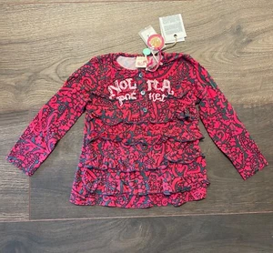 Camiseta Nolita Bolsillo Niña Top Manga Larga Seda Rosa - Talla 12/18 Meses *NUEVA* - Imagen 1 de 3